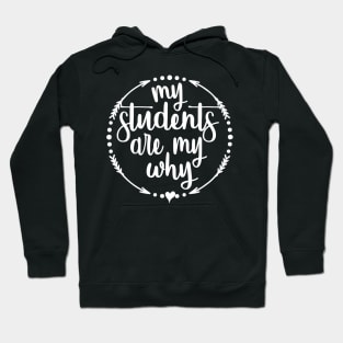 My Students Are My Why Inspirational Teacher Hoodie